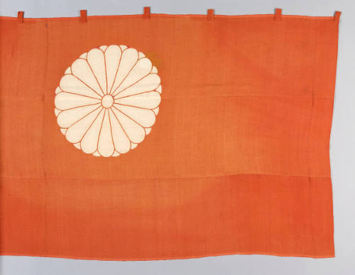 Curtain with chrysanthemum crest design, made for use at the Imperial Court