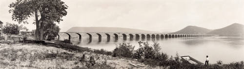 The New Stone Bridge over the Susquehanna River at Rockville, Pa.