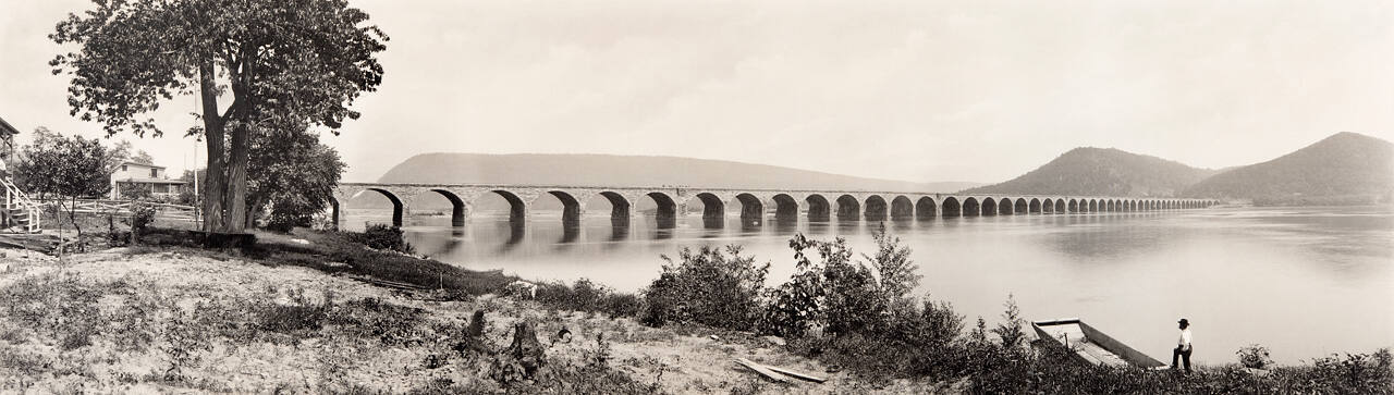 The New Stone Bridge over the Susquehanna River at Rockville, Pa.