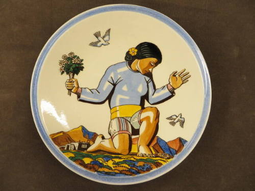 Dinner plate from the Salamina Service