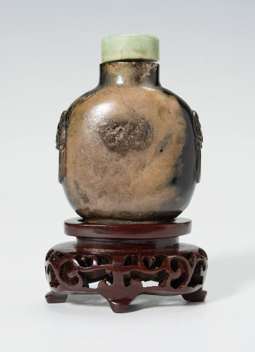 Snuff bottle with stopper and stand