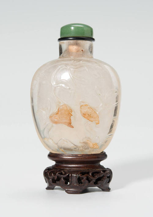 Snuff bottle with stopper and stand