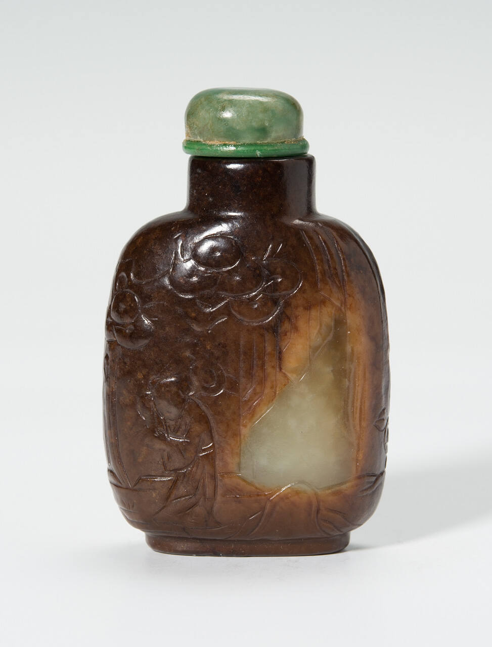 Snuff bottle with stopper and stand
