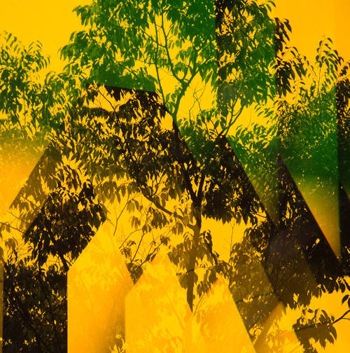 Untitled (abstraction with yellow and green)