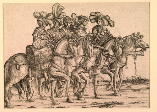 Five Mounted Drummers