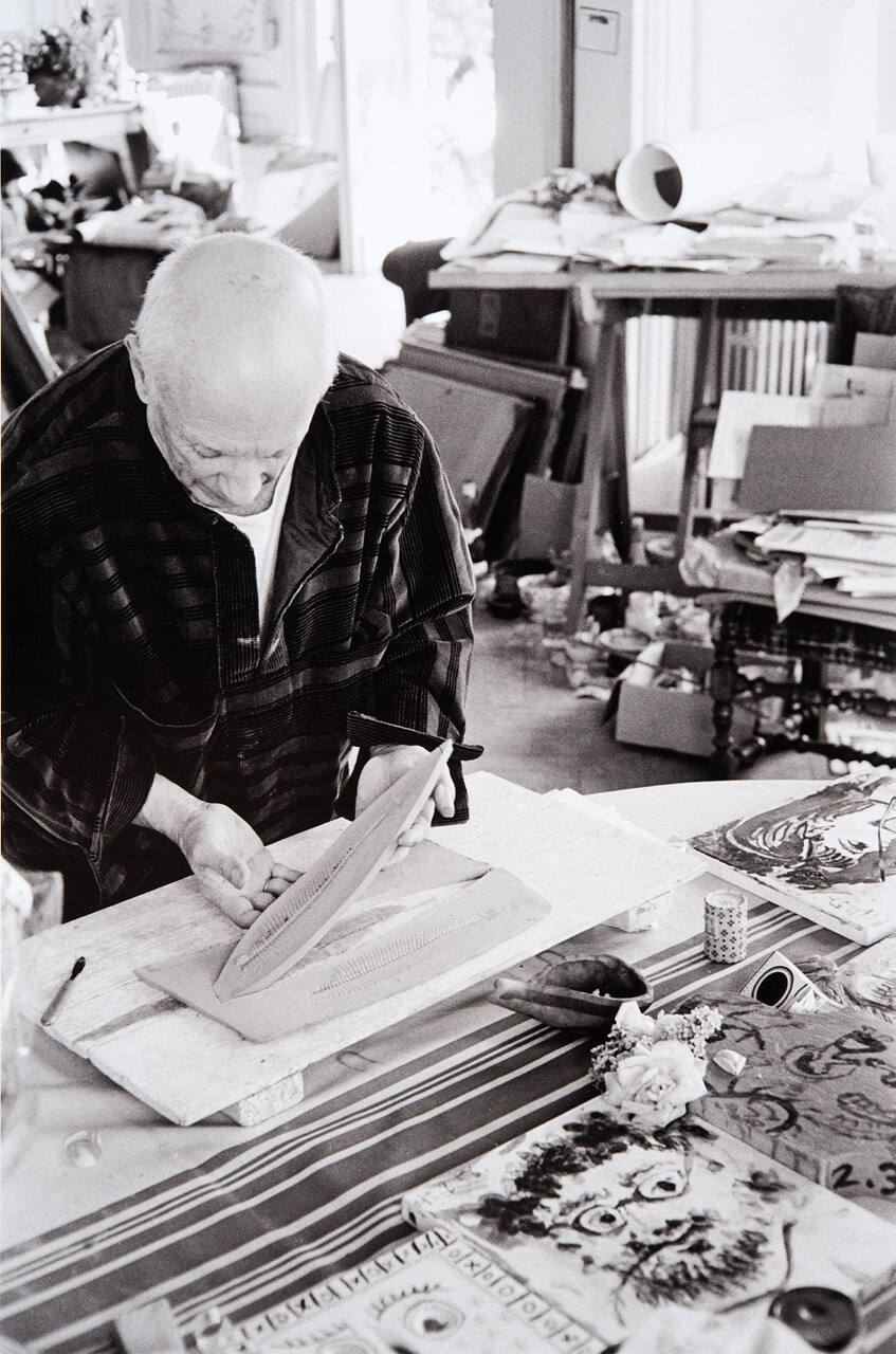 Picasso makes plate of sole's skeleton