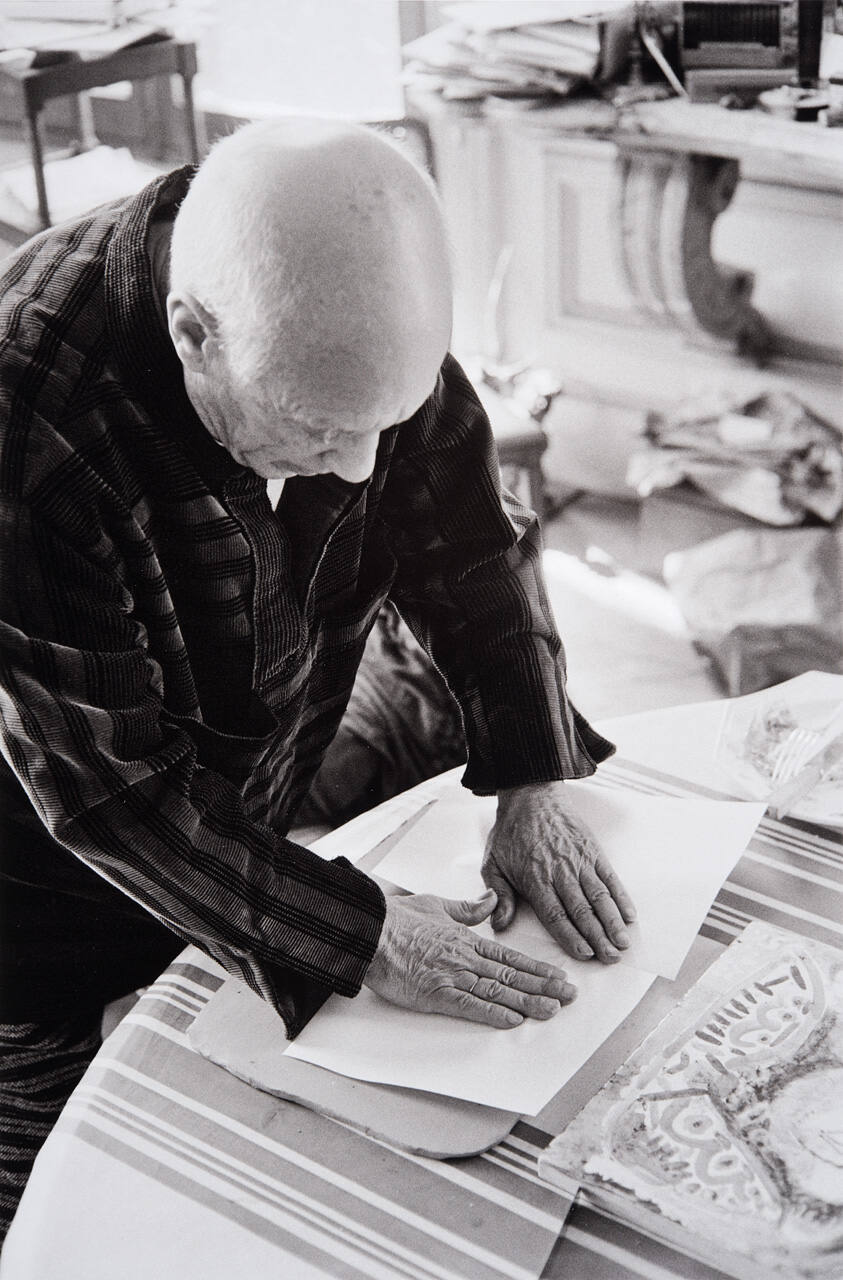 Picasso makes plate of sole's skeleton