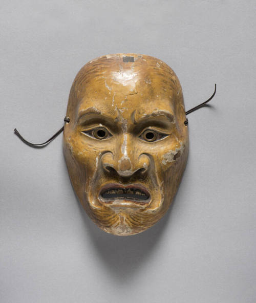 Nô mask of the samurai-poet Minamoto Yorimasa
