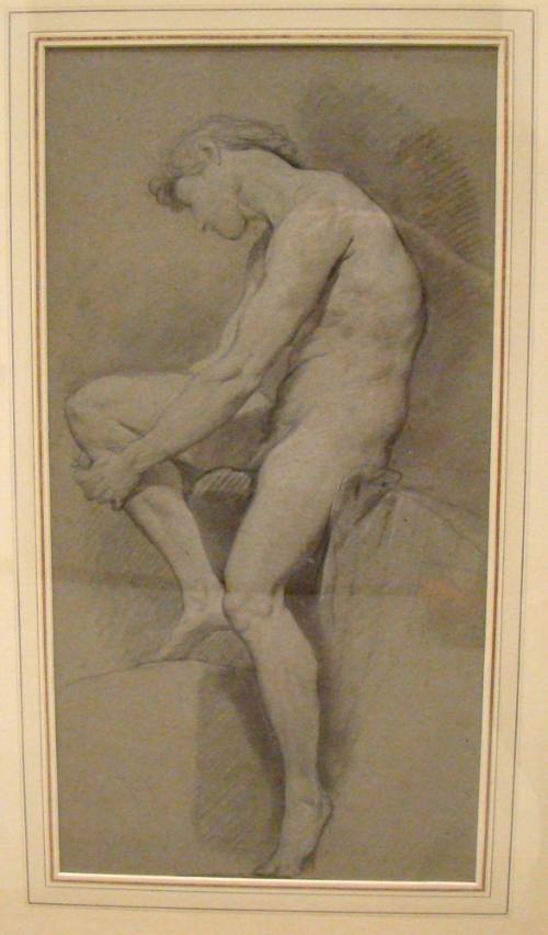 Seated Male Nude