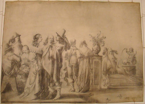 Elegant Company on a Terrace