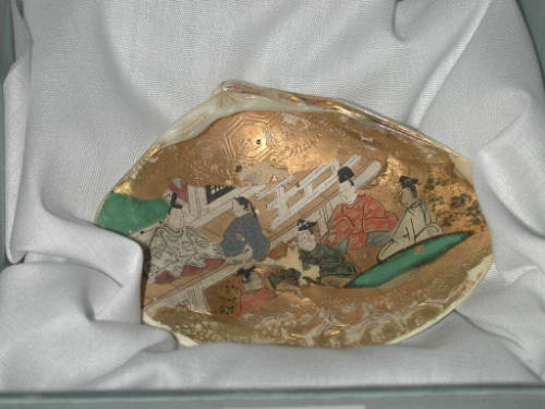 Clam Shells Decorated with Scenes of a Tale