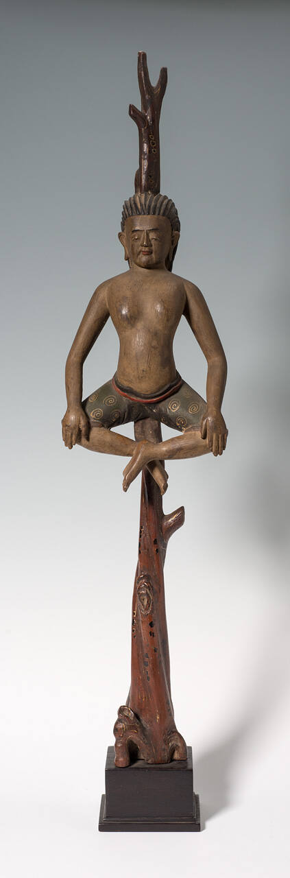 Yogi Seated on a Stick