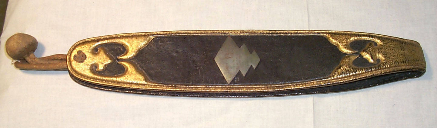 Bridle with Ogasawara family crest