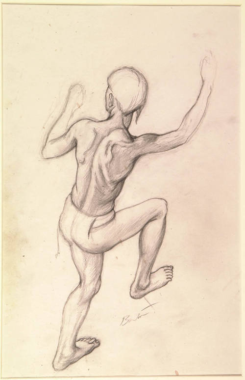 Figure Study for "Jacques Cartier Discovers the Indians"