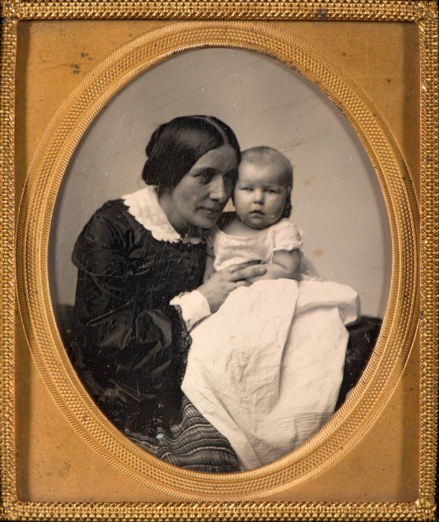 Portrait of the artist's wife with daughter Martha Elizabeth Whipple