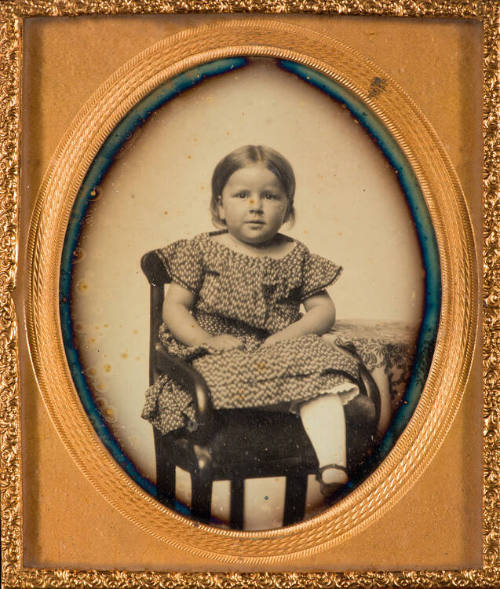 Portrait of artist's daughter in chair