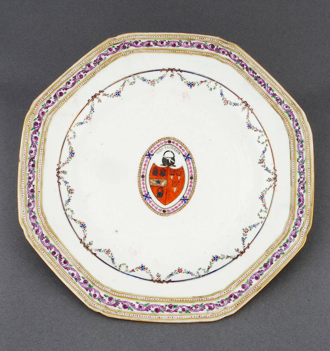 Floral Festoons on Bouge Plate