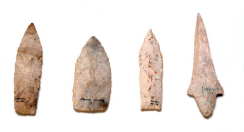 Point with side flanges and tang