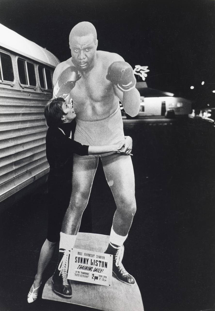 Untitled (woman posed with Sonny Liston)