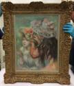 Renoir's oil painting and gilded frame