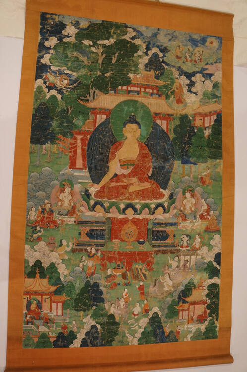 An Enthroned Buddha