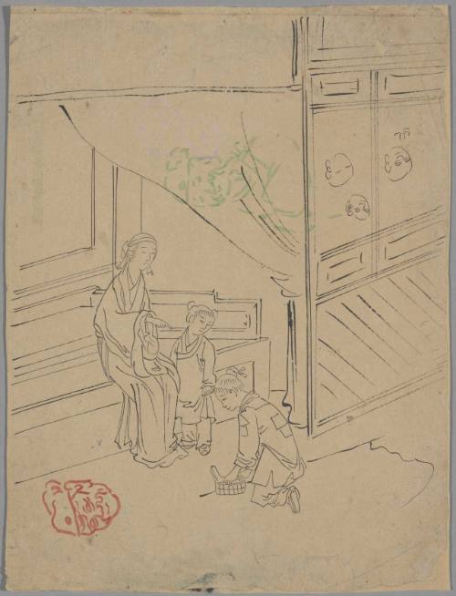Lady and Two Servants