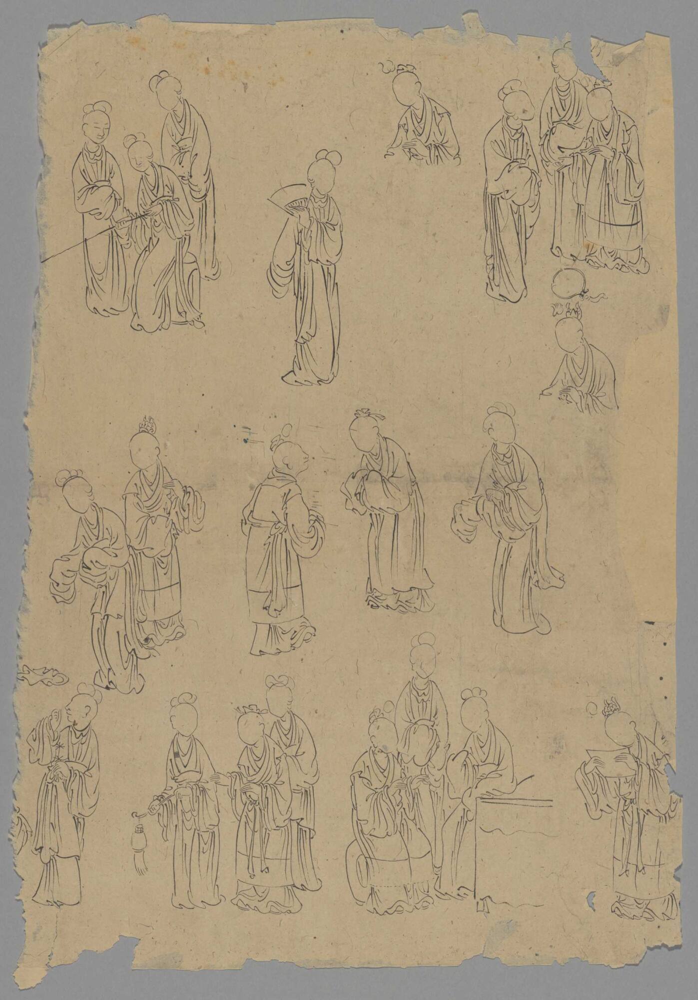 Figure Studies of Ladies in Various Poses