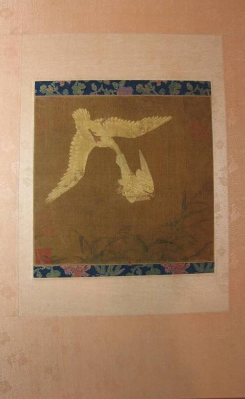Untitled (Falcon Attacking a Swan)