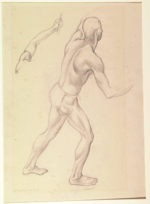 Figure Study for "The Seneca Discover the French"