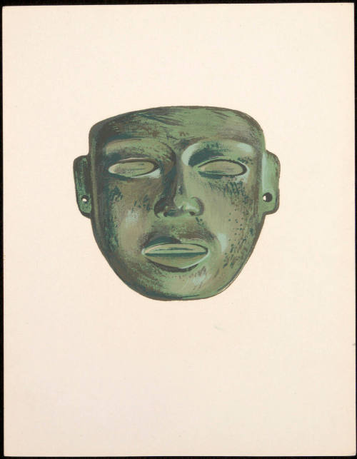 Toltec Serpentine Mask Central Valley of Mexico