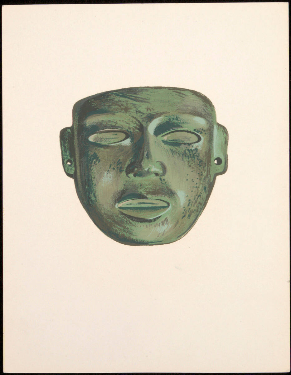 Toltec Serpentine Mask Central Valley of Mexico