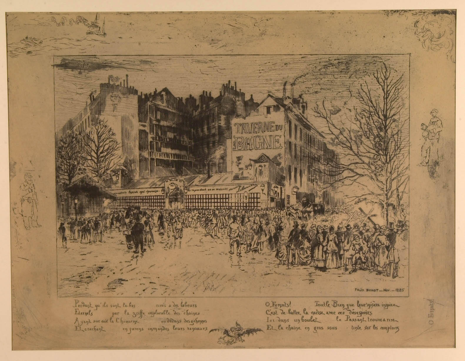 La Place des Martyrs et la Taverne du Bagne