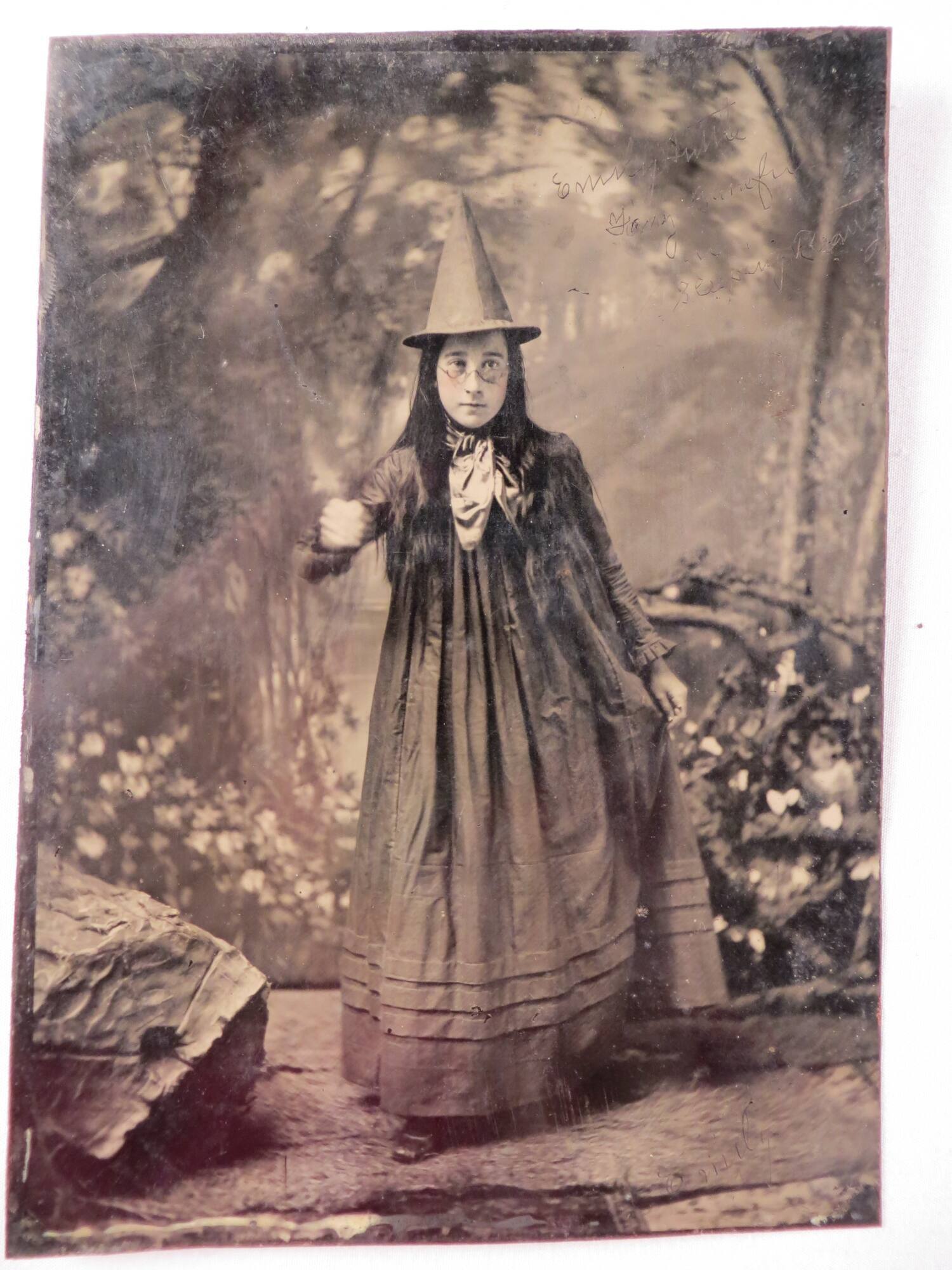 Girl in witch costume
