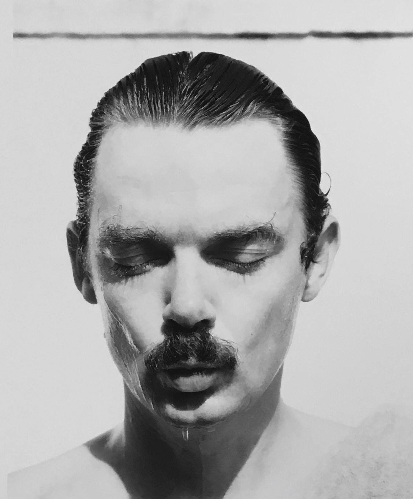 Self-portrait with water