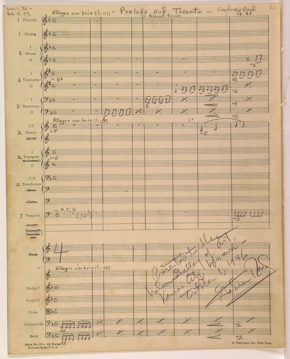 Prelude and toccata - Opus 43