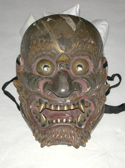 Kyôgen (?) mask of the thunder god (Raijin)
