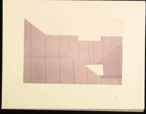 Print Based on Grand River Enviromental Sculpture Grand Rapids, Michigan