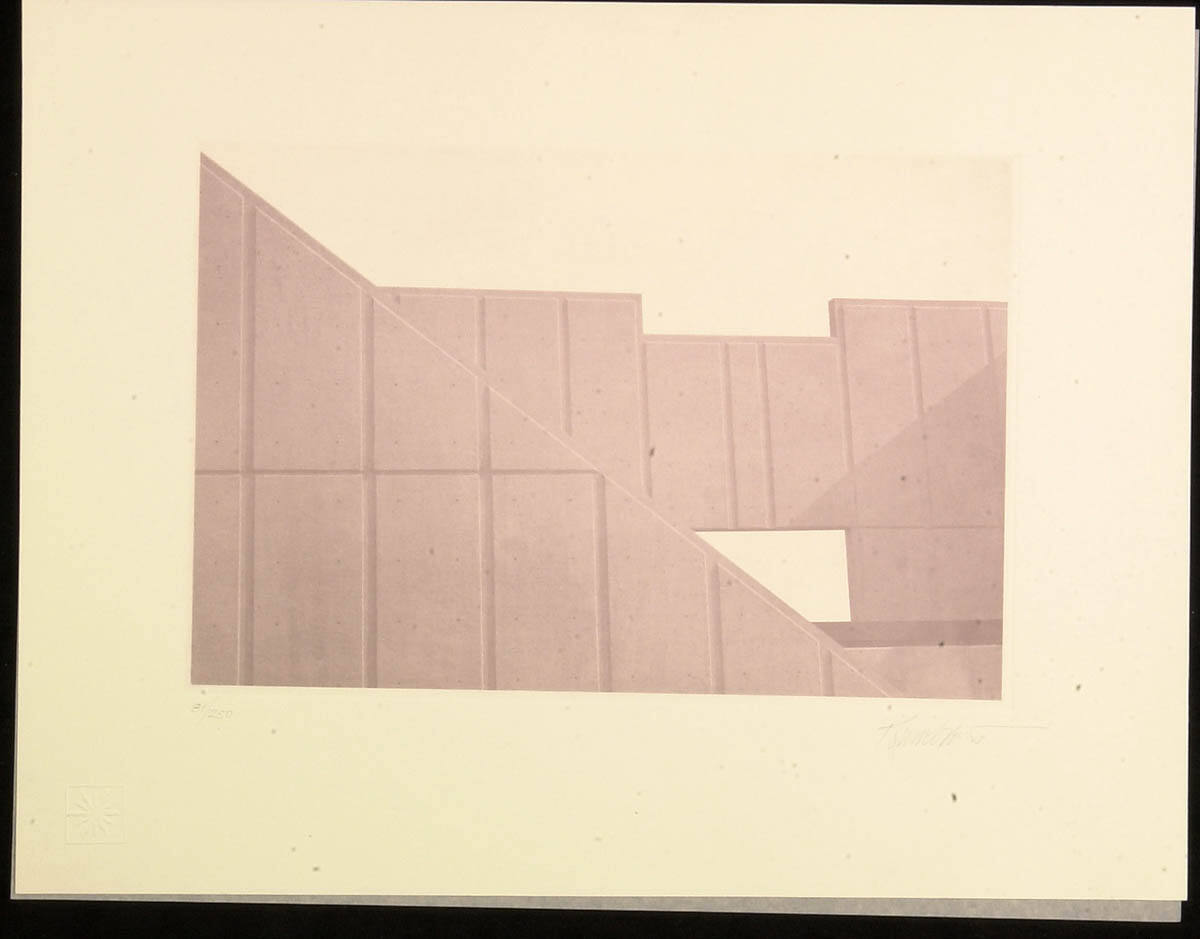 Print Based on Grand River Enviromental Sculpture Grand Rapids, Michigan