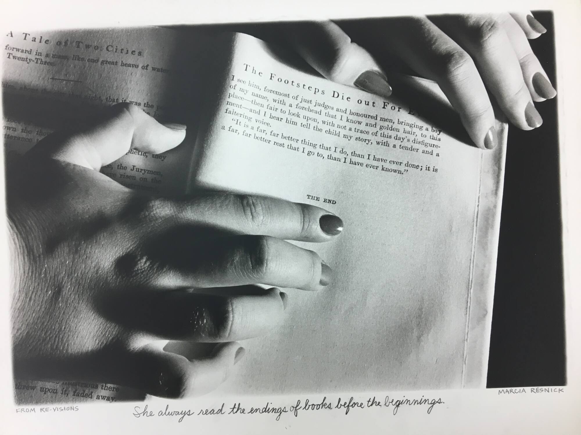 She always read the endings of books before the beginnings