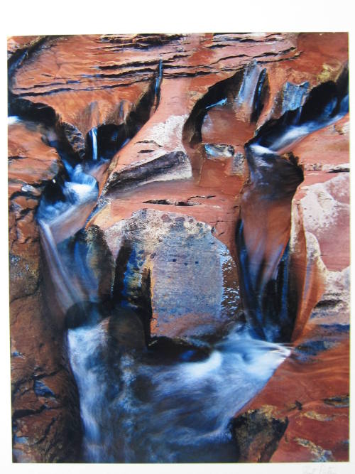 Rock-eroded stream bed. Coyote Gulch, Utah.