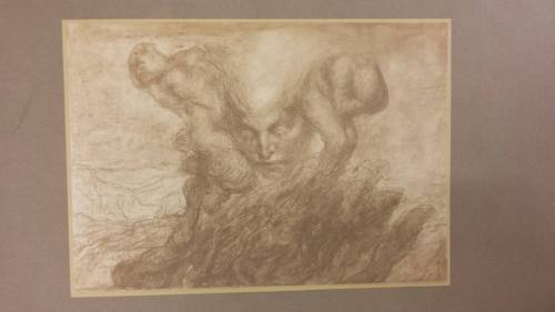 Face and two figures