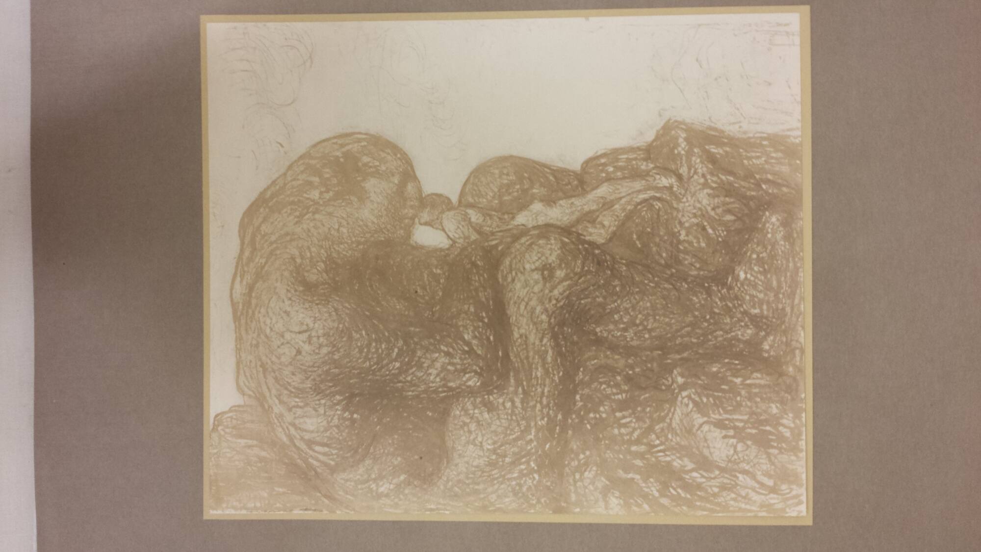 Man and reclining giant