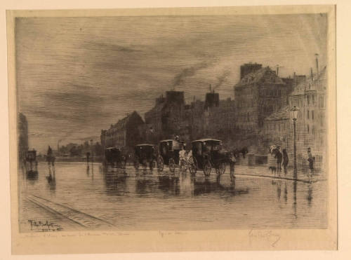 A Winter Morning at the Hôtel Dieu (The Cab Stand)