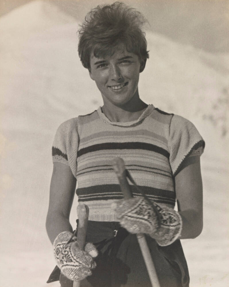 Austrian ski champion in Arosa, Switzerland