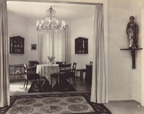 Dining room of Else Frank in Berlin, Dahlem