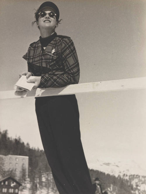Hilda Sturm, Austrian ski champion, St. Moritz