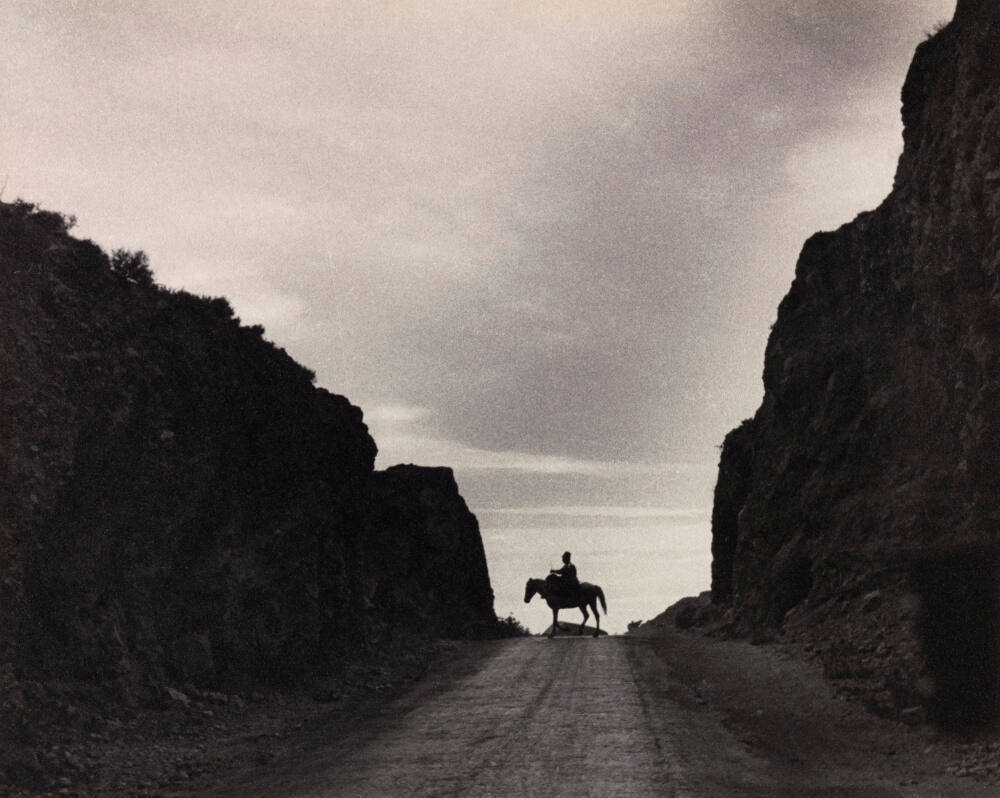 Road near Kalabaka, province of Thessaly, in Greece
