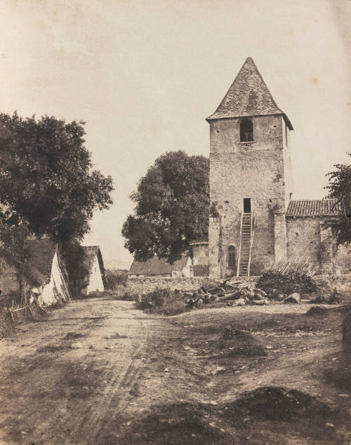 Ancienne eglise transformee en ferme, France