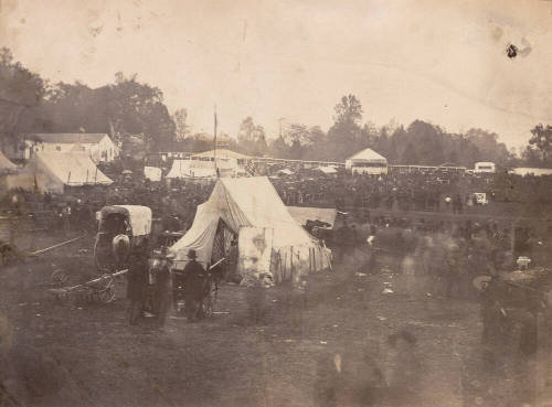 Political Rally, Possibly for Buchanan's Presidential Run or Related to Senator Charles Sumner