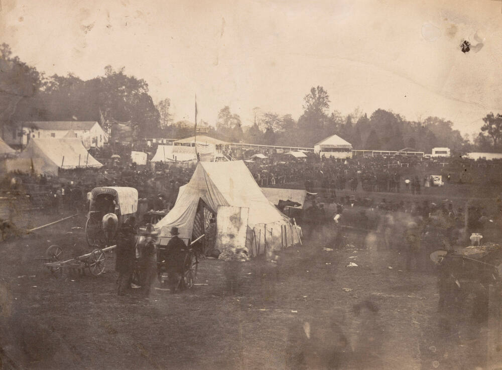 Political Rally, Possibly for Buchanan's Presidential Run or Related to Senator Charles Sumner